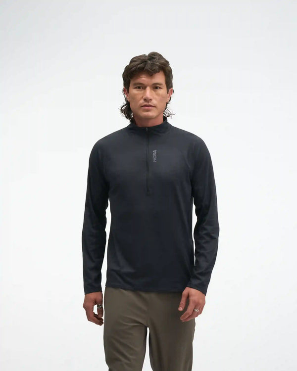 SkyForm Half Zip:Pebble Grey Htr:XS