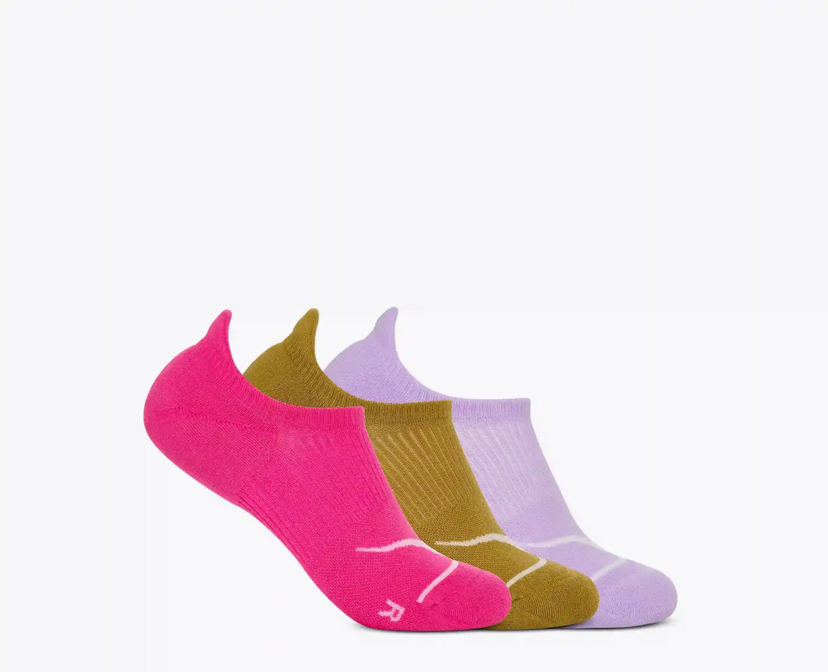Invisible Sock 3 Pk:Hazy Blue / Soft Cobalt / Night Glw Blue:S