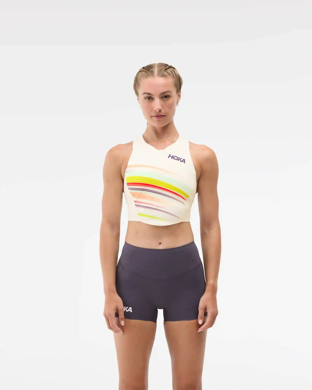 Race Day Crop Bra:Alabaster Flare:XS Main image