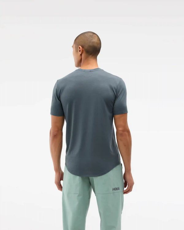 Hoka Essential Tee:Faded Navy:XS