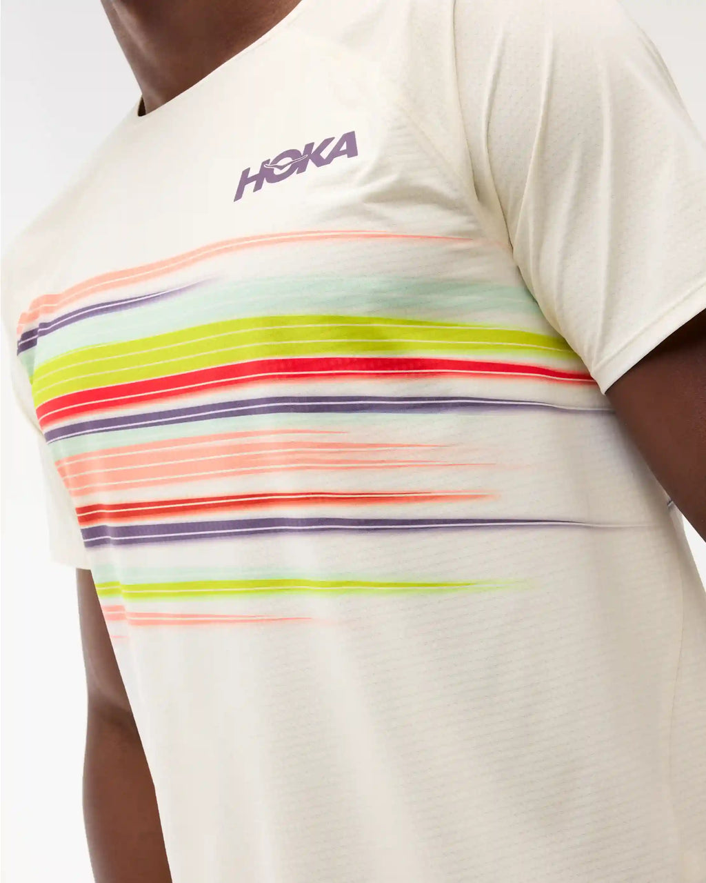 Race Day Short Sleeve:Hoka Citrus Prt:XS