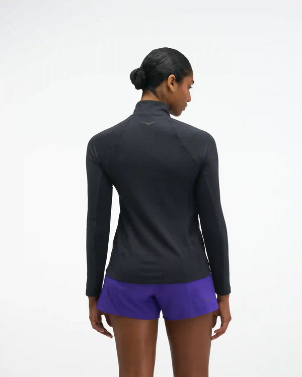 SkyForm Half Zip:Black Htr:XS