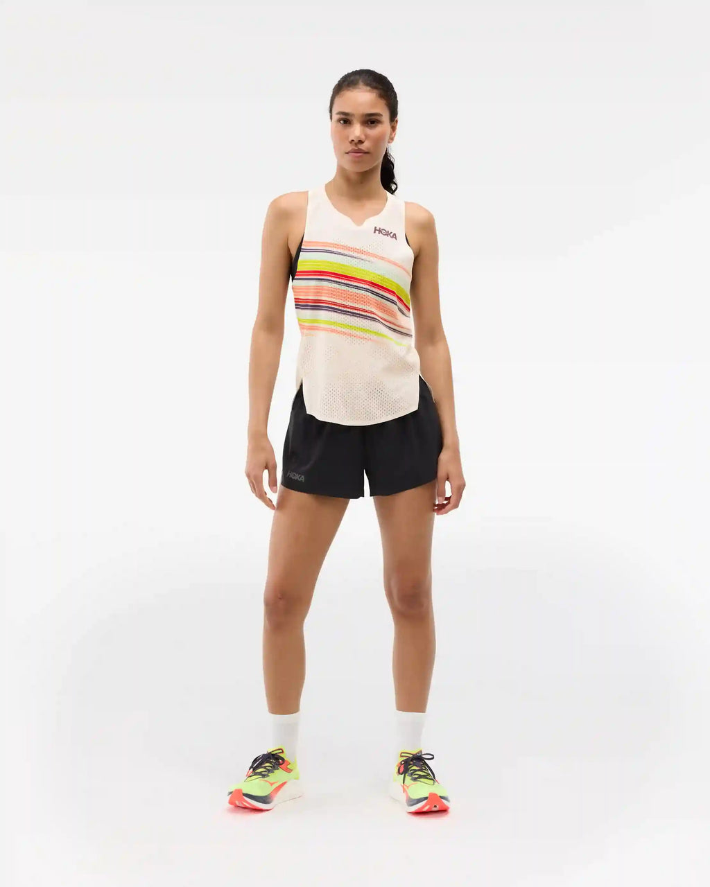 Race Day Singlet:Hoka Citrust Prt:XS
