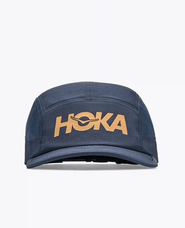 Hoka Run Hat:Varsity Navy / Gold:O/S
