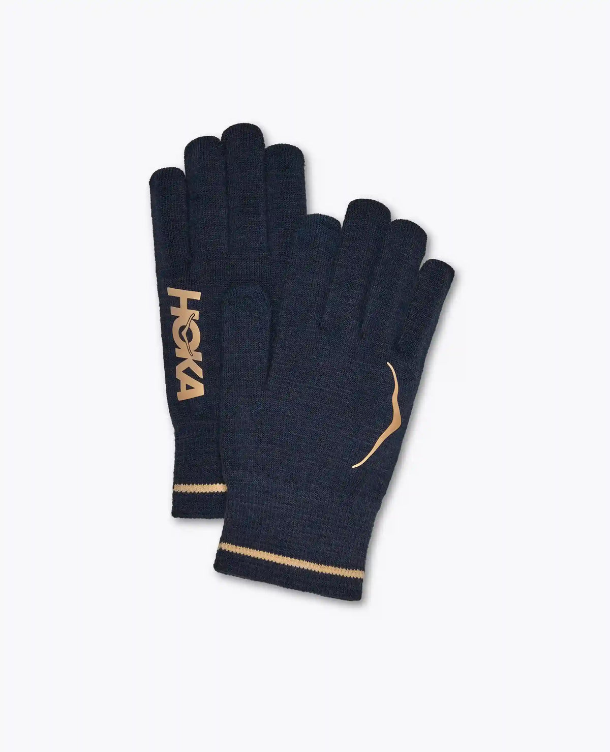 HOKA Knit Gloves:Varsity Navy / Gold:S/M Main image