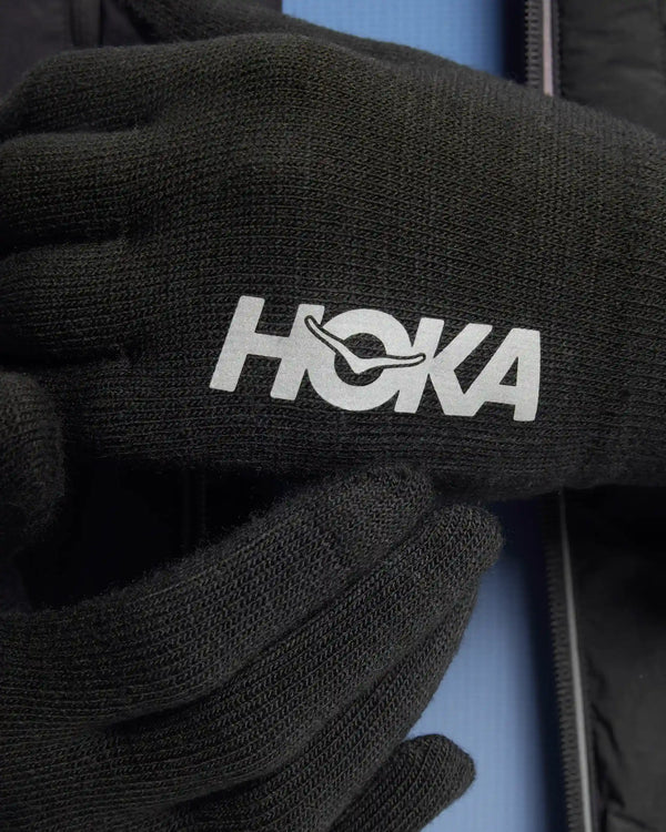 HOKA Knit Gloves:Varsity Navy / Gold:S/M
