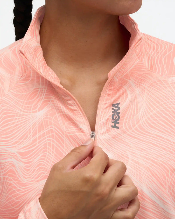 SkyForm Half Zip:Black Htr:XS