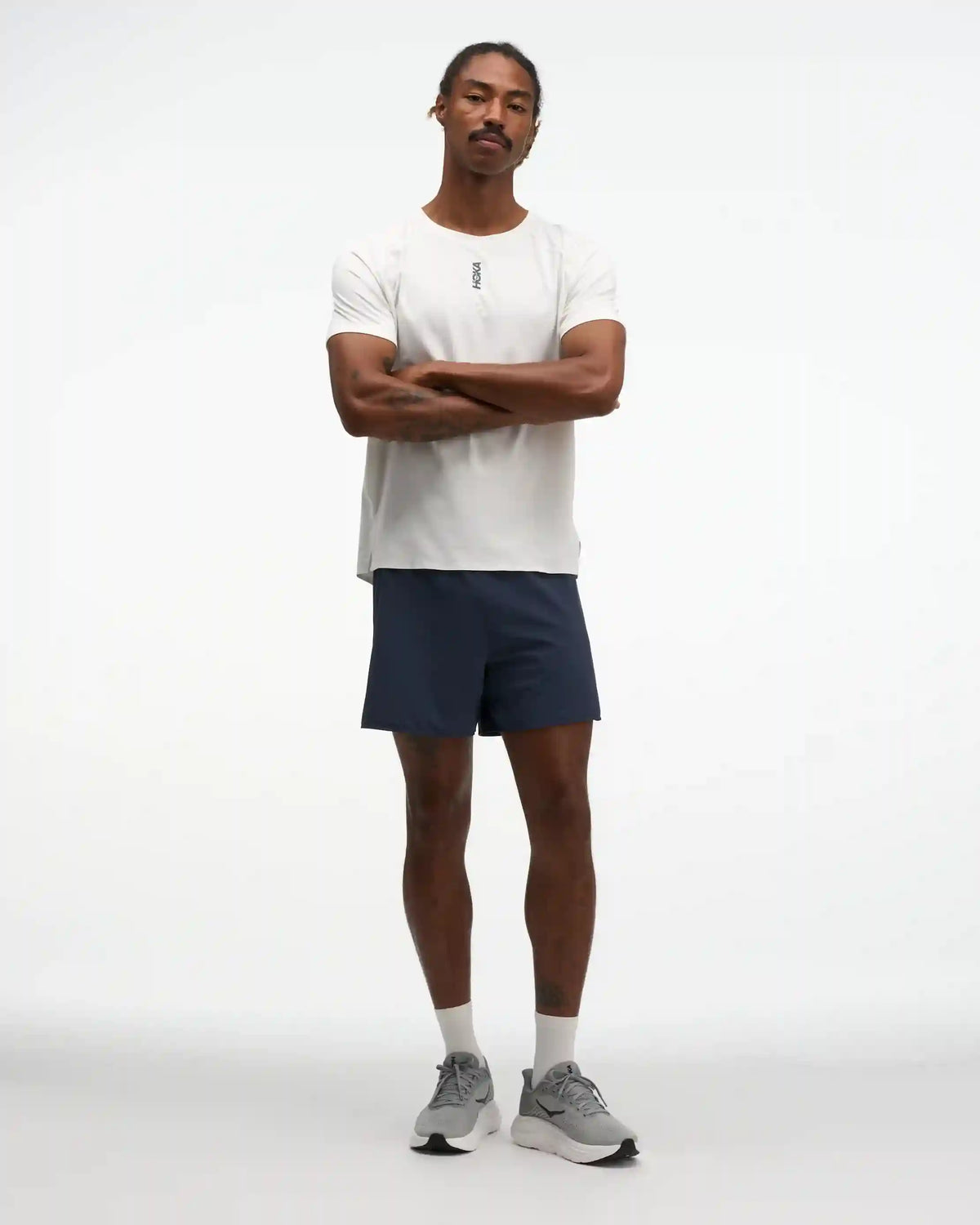 EveryRun Short Sleeve:Varsity Navy / Gold:XS