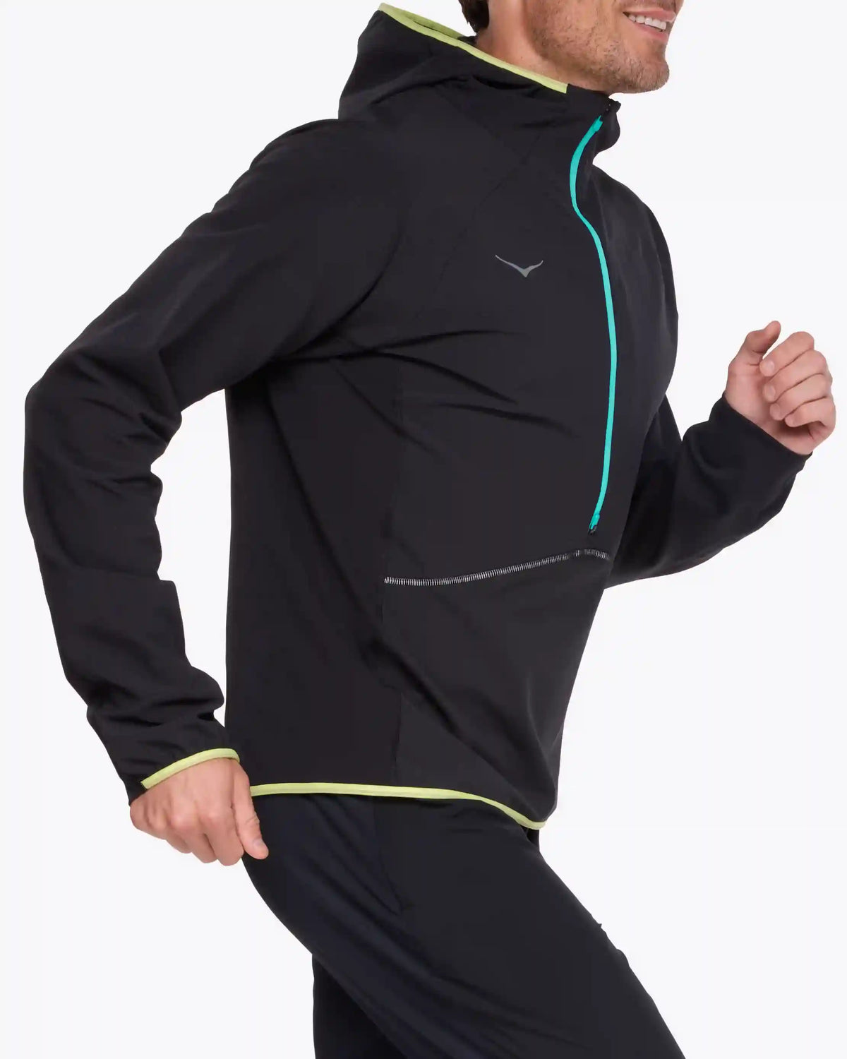 SkyGlow Half-Zip:Black:XS