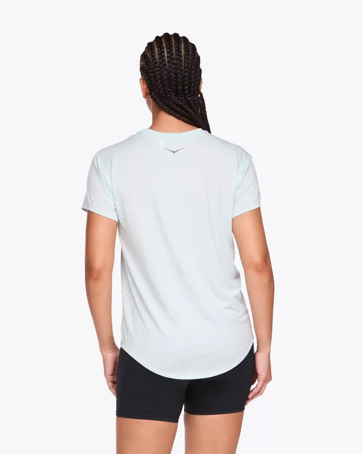 Hoka Essential Tee:Aqua Breeze Htr:XS