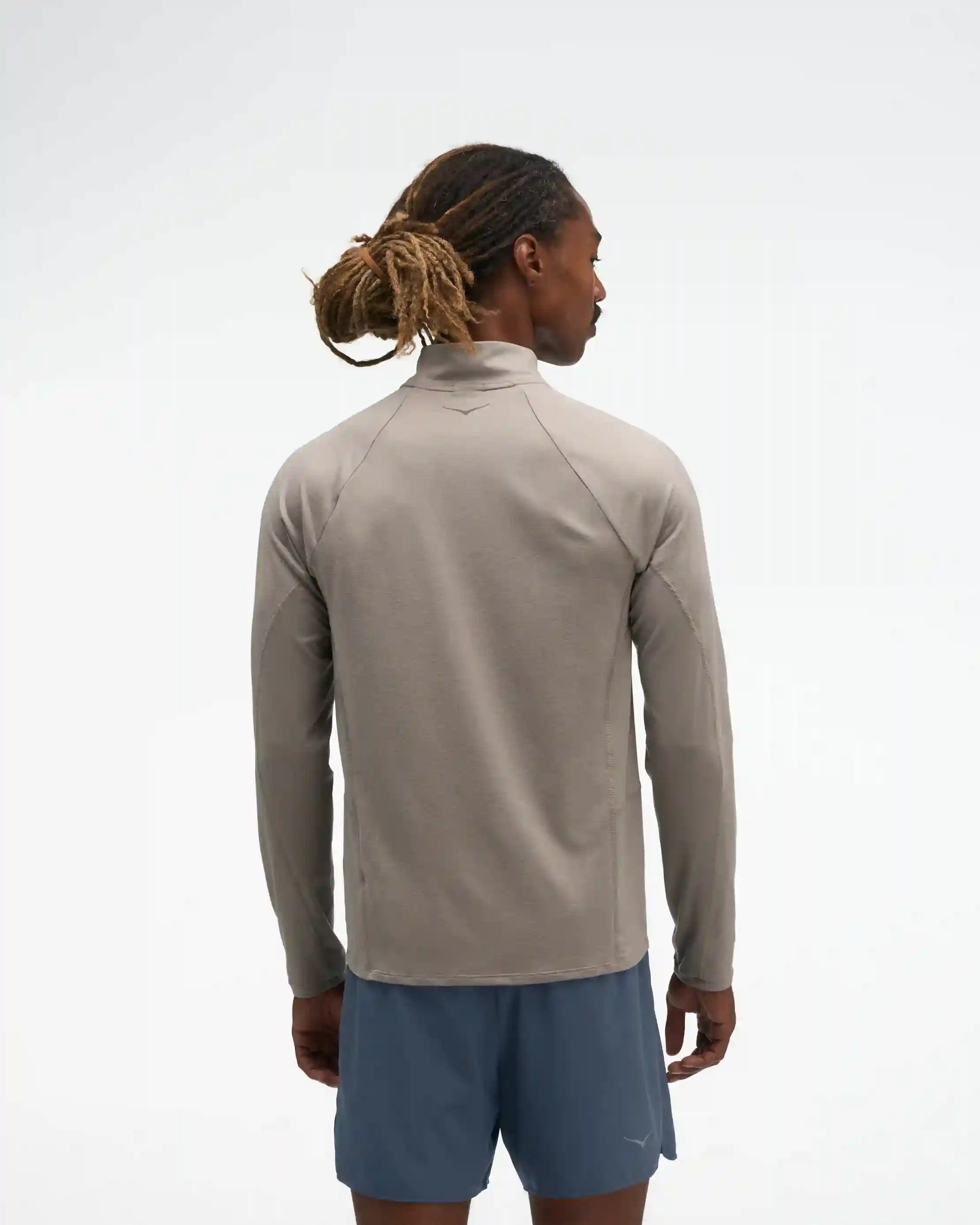 SkyForm Half Zip:Pebble Grey Htr:XS Secondary image