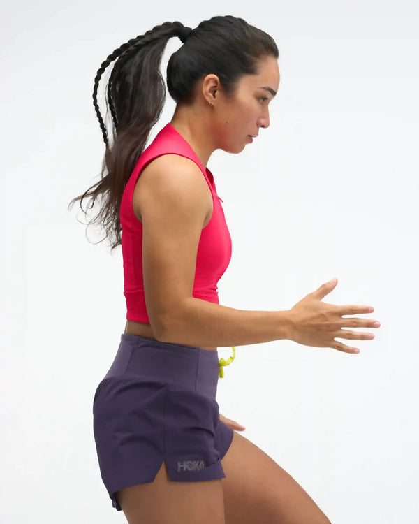 SkyBreeze Crop Tank:Hoka Citrus:XS
