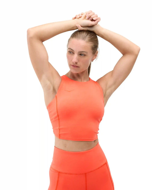 Elaro Crop Bra:Bell Pepper:XS