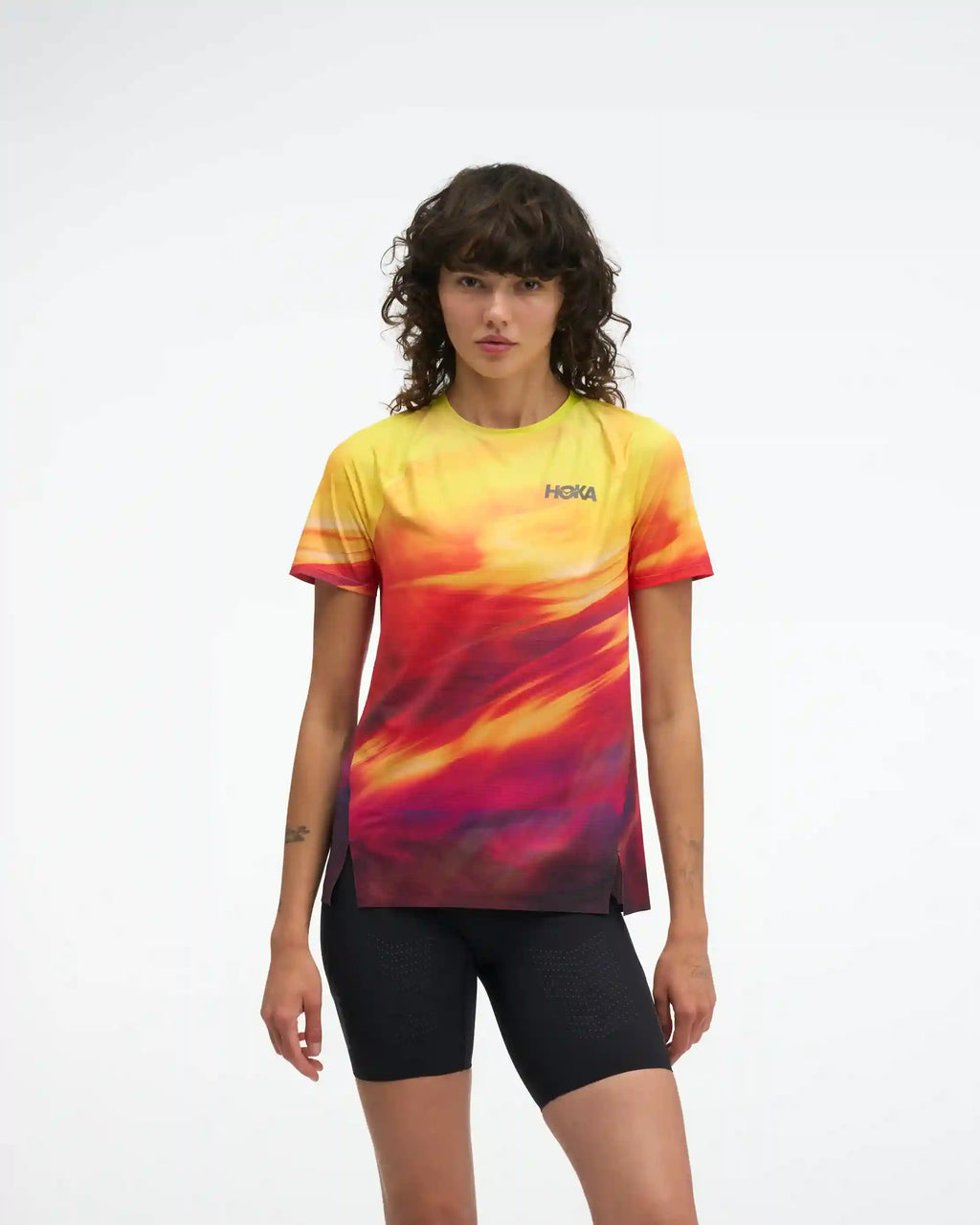 Race Day Short Sleeve:Alabaster Flare:XS