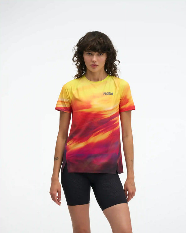 Race Day Short Sleeve:Alabaster Flare:XS
