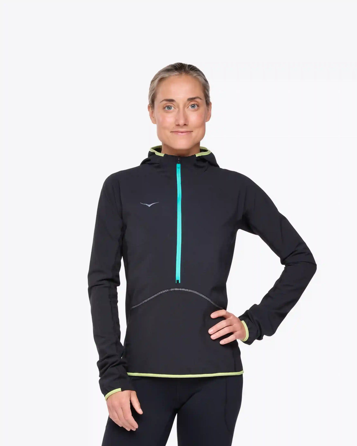 SkyGlow Half-Zip:Black:XS
