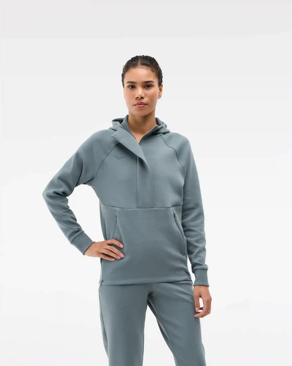 Essential Recovery Hoodie:Dark Quartzite:XS