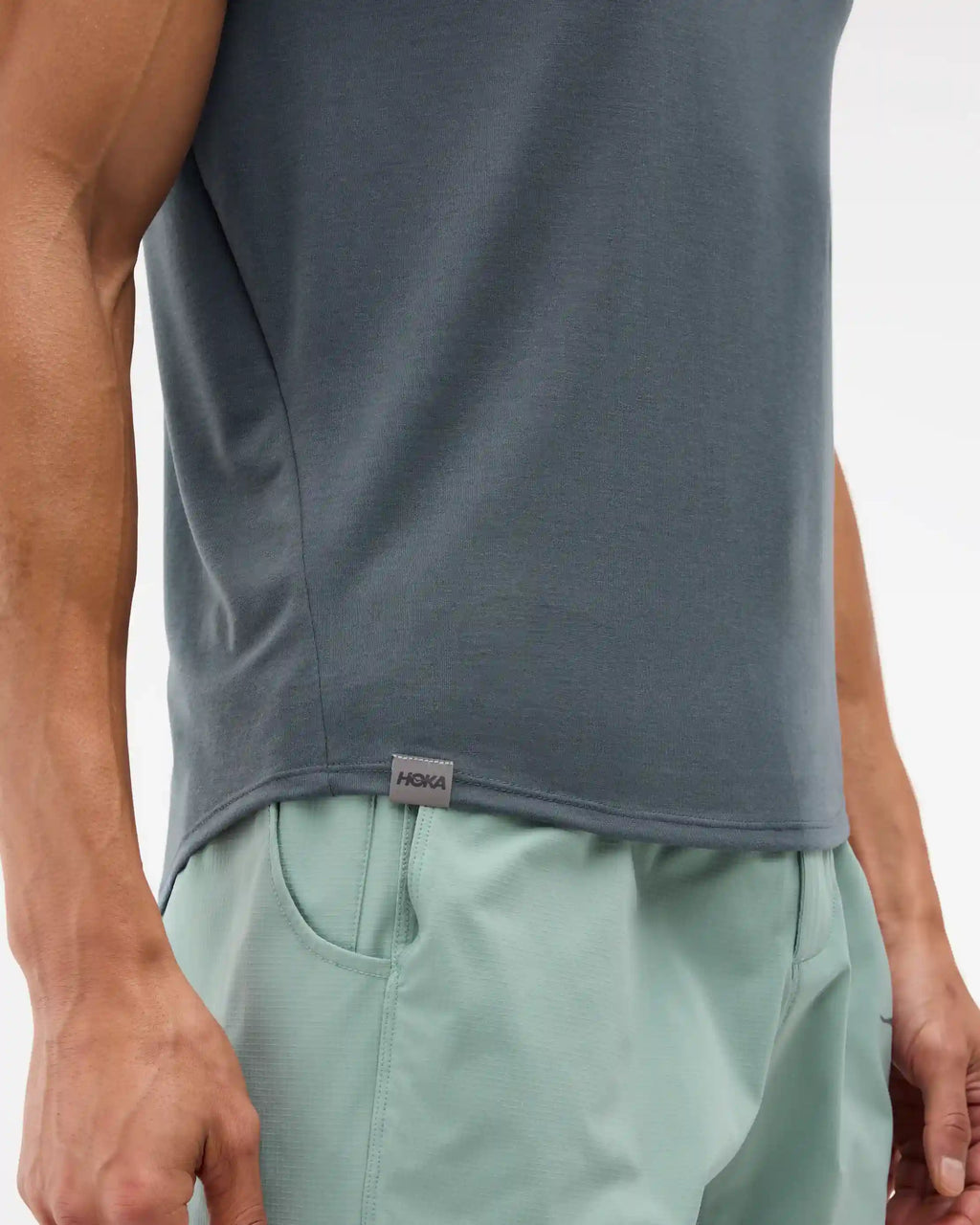 Hoka Essential Tee:Faded Navy:XS