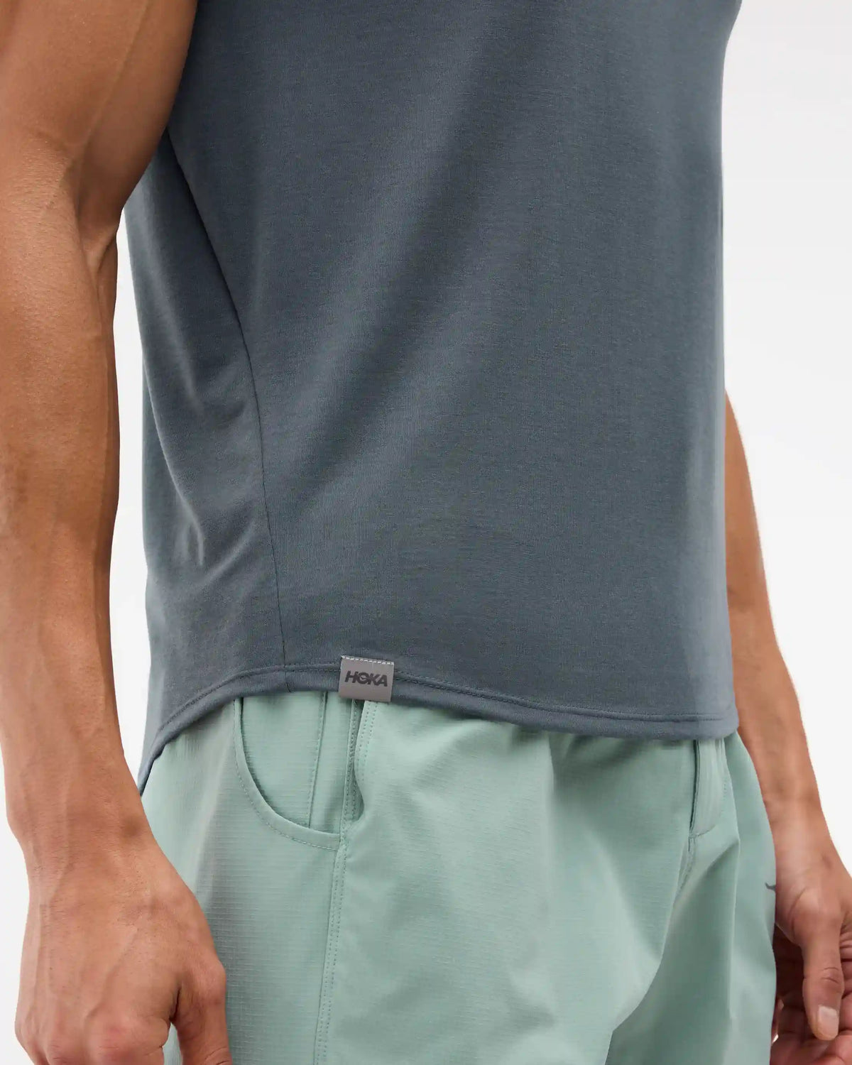Hoka Essential Tee:Faded Navy:XS